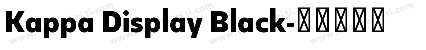 Kappa Display Black字体转换